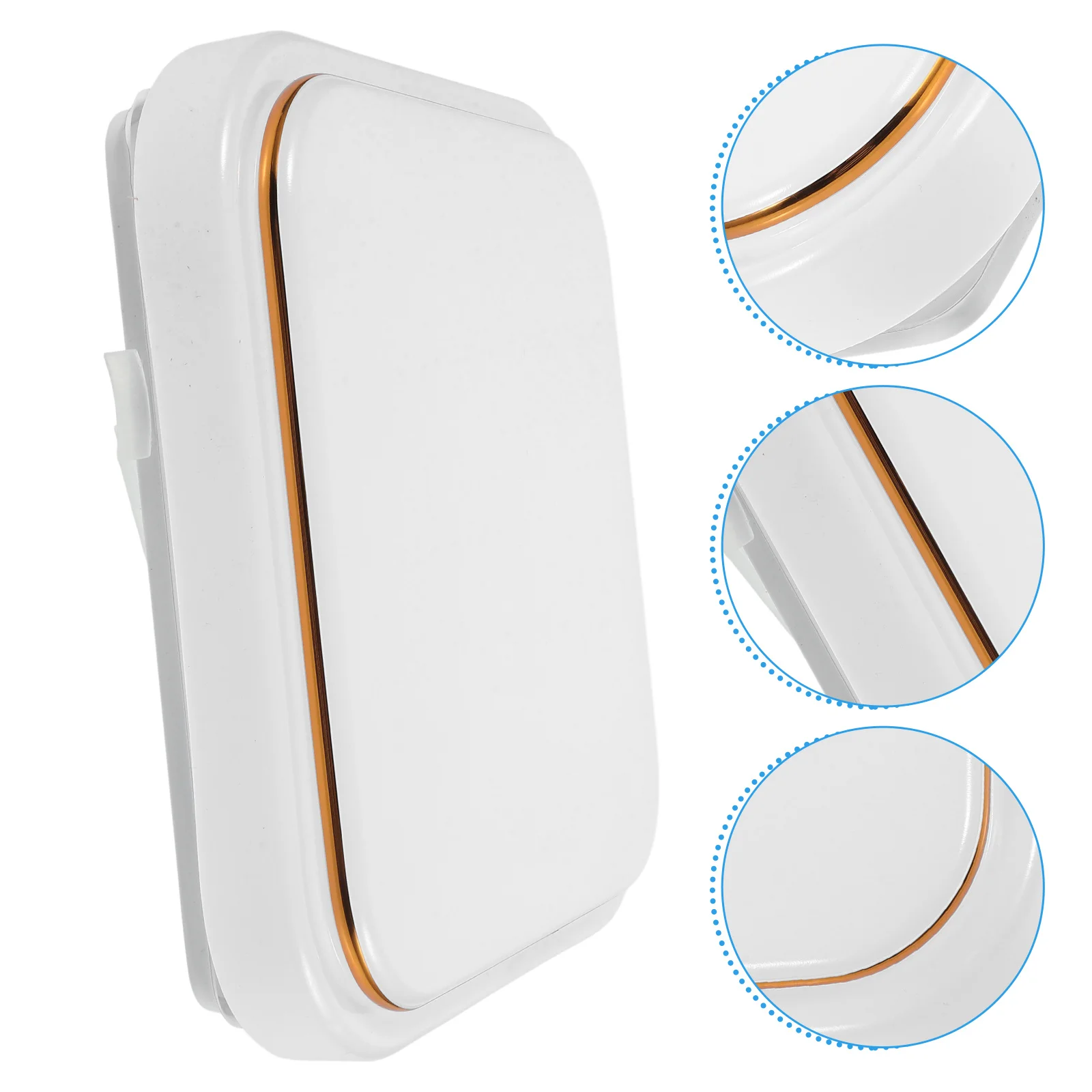 Ceiling Light Cover Square Plastic Lampshade Easy Clean Bedroom Living Room Ceiling Fixture Light Covers