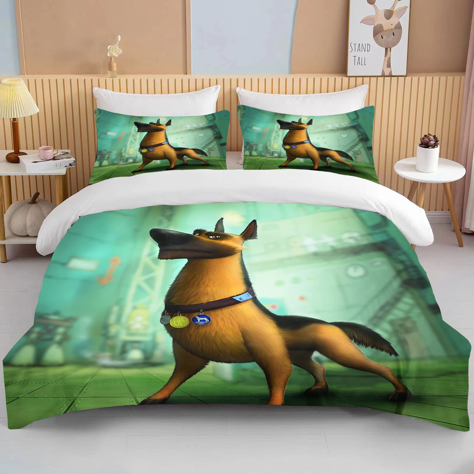 10 sizes cartoon dog Bedding Set Custom Kids Boys Teens Video Game Duvet Cover For Youth New Game Controller Bedspread