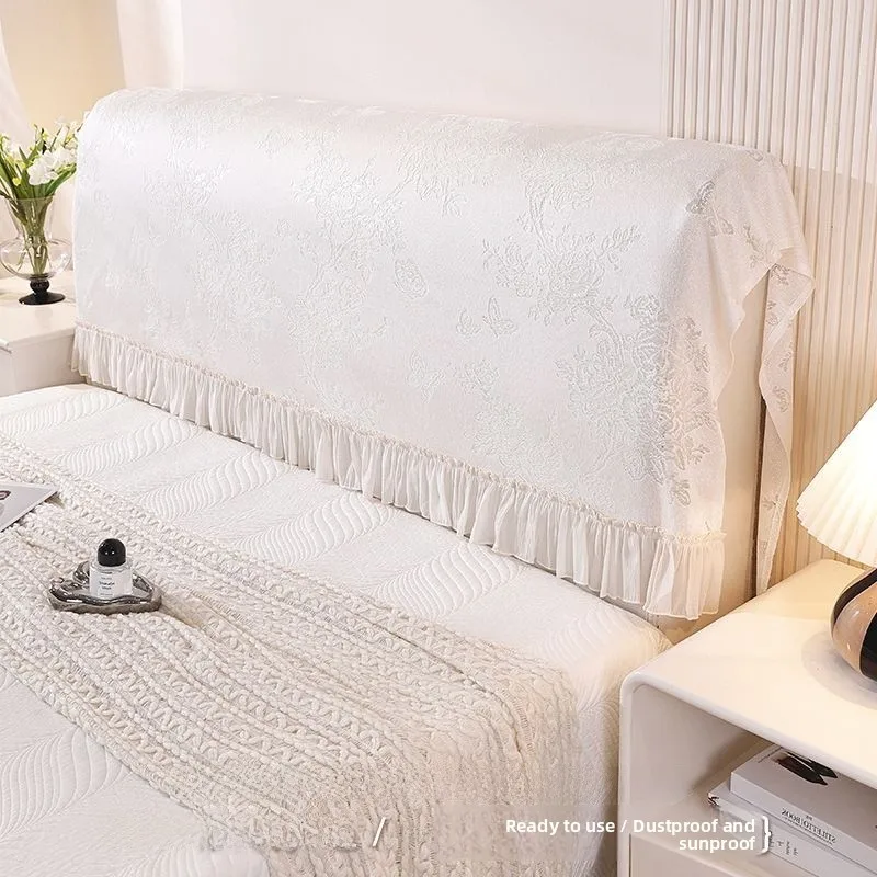 

Декоративный чехол для кровати с кружевной отделкой, универсальный, простой дизайн, летняя коллекция