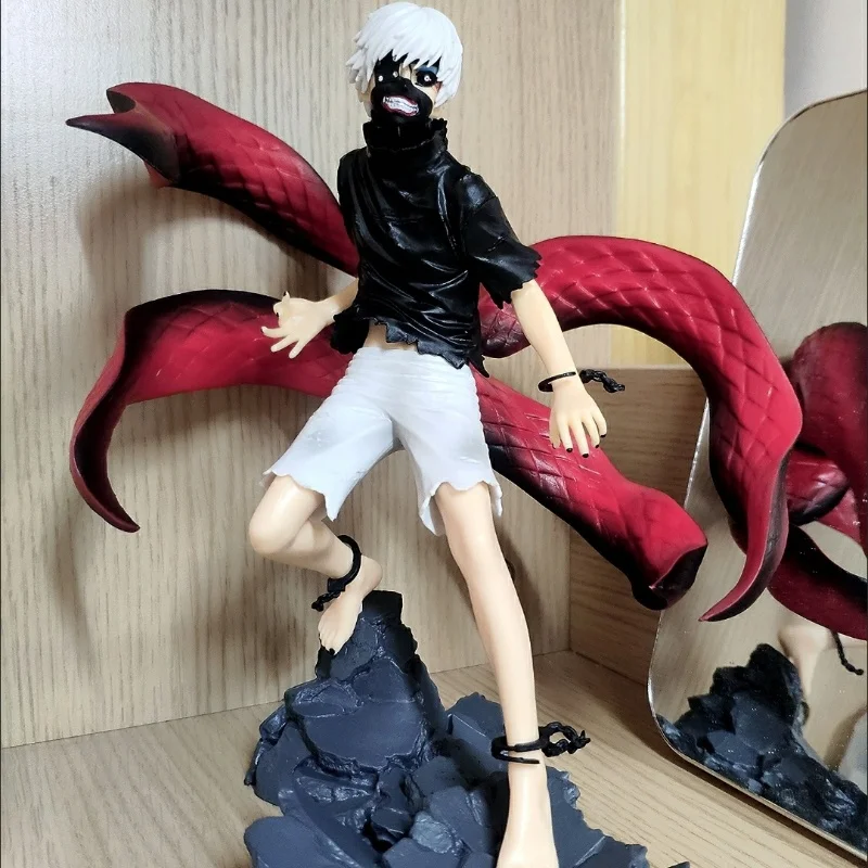 Tokyo Ghoul Kaneki Ken  Figure Mask Model Doll Anime Two Heads Statue Ornament Cool Fight Gifts Toys