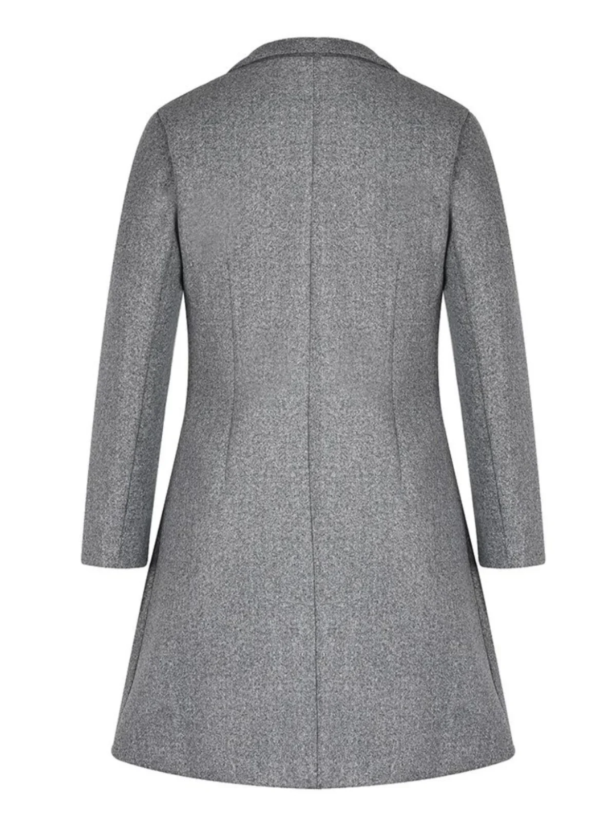 Veste mi-longue coupe cintrée pour femmes, vêtements d'extérieur de couleur, manteau Long Sve de rue, couleur Pure, manteau pour dames