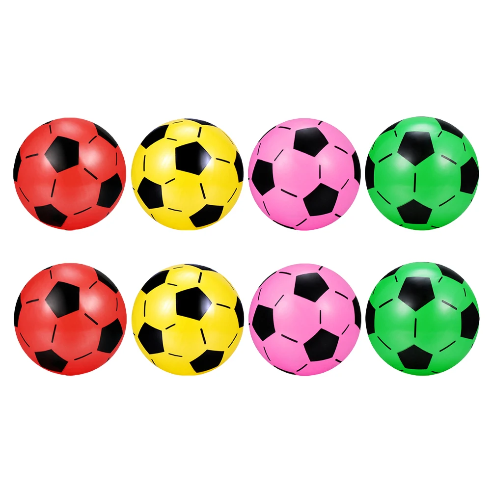 

8 Pcs Kids Sports Toys Inflatable Football for Outdoor Soccer Balls Colorful Children