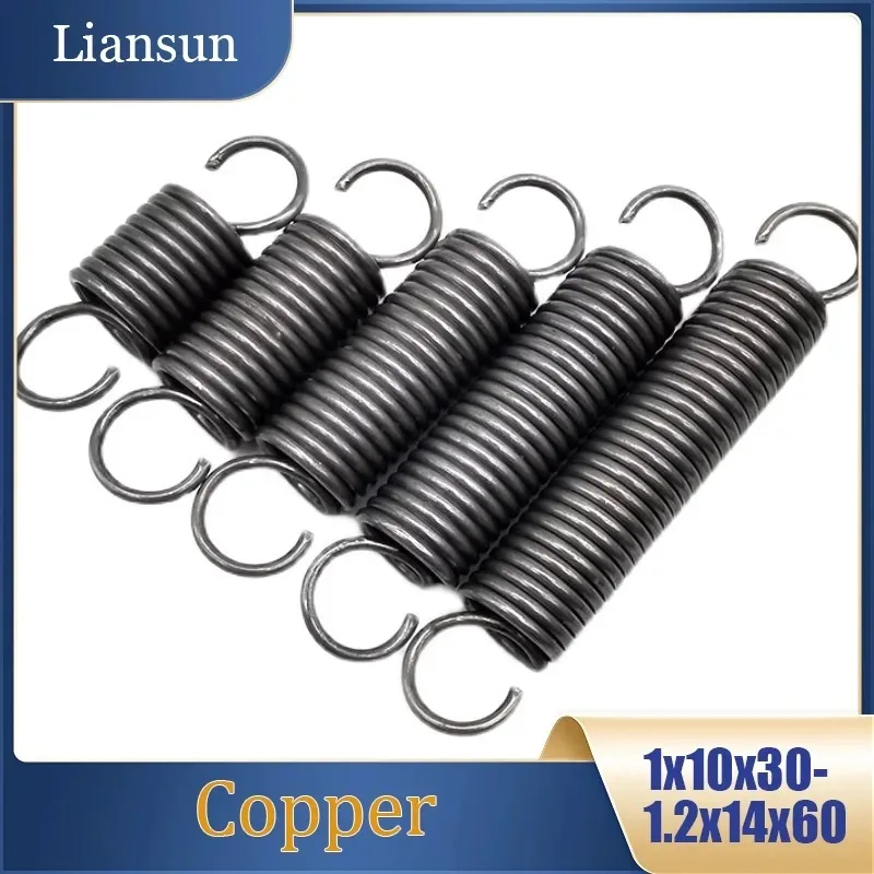 Tension Steel Spring 1x10x30mm-1.2x14x60mm Household Tension Steel Spring High-Strength Spring Steel  Stable Elasticity