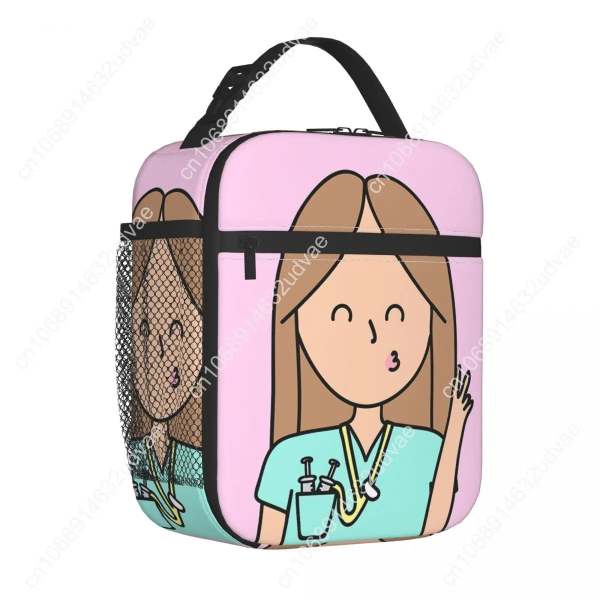 Nurse in Trouble Lunch Bags Large Nurse Medical Medicine Health Reusable Cooler Bag Lunch Box Tote Work Outdoor Men Women