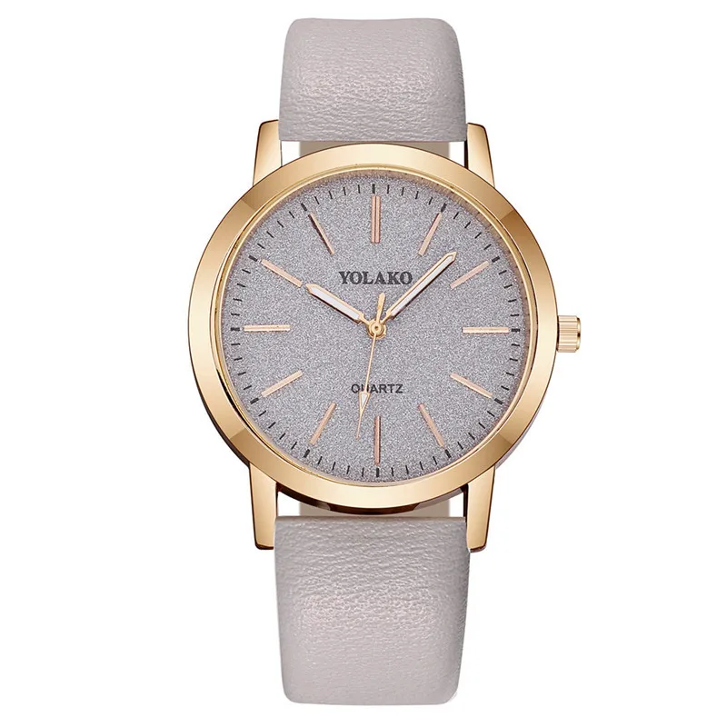 New Simple Women Watches Luxury Design Leather Watch Ladies Quartz Wristwatch Womens Small Round Dial Clock Reloj Mujer