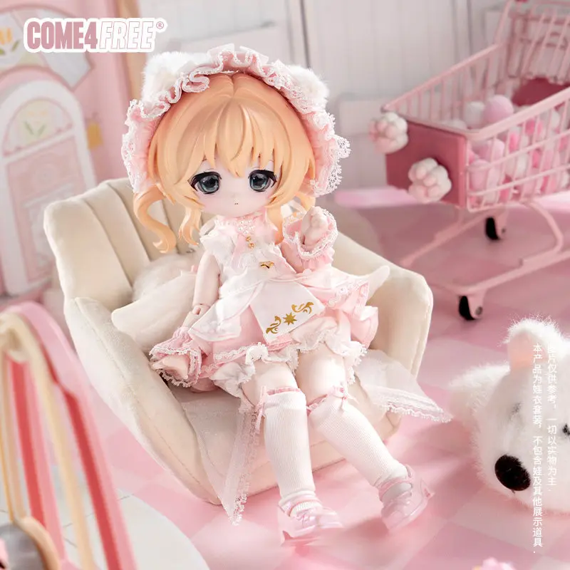New Come4free Tiny 1/6 Bjd Doll Clothes For Bonnie Bunny Fairy Series Cute Lace Outfit Doll Replacement Only Clothes No Doll