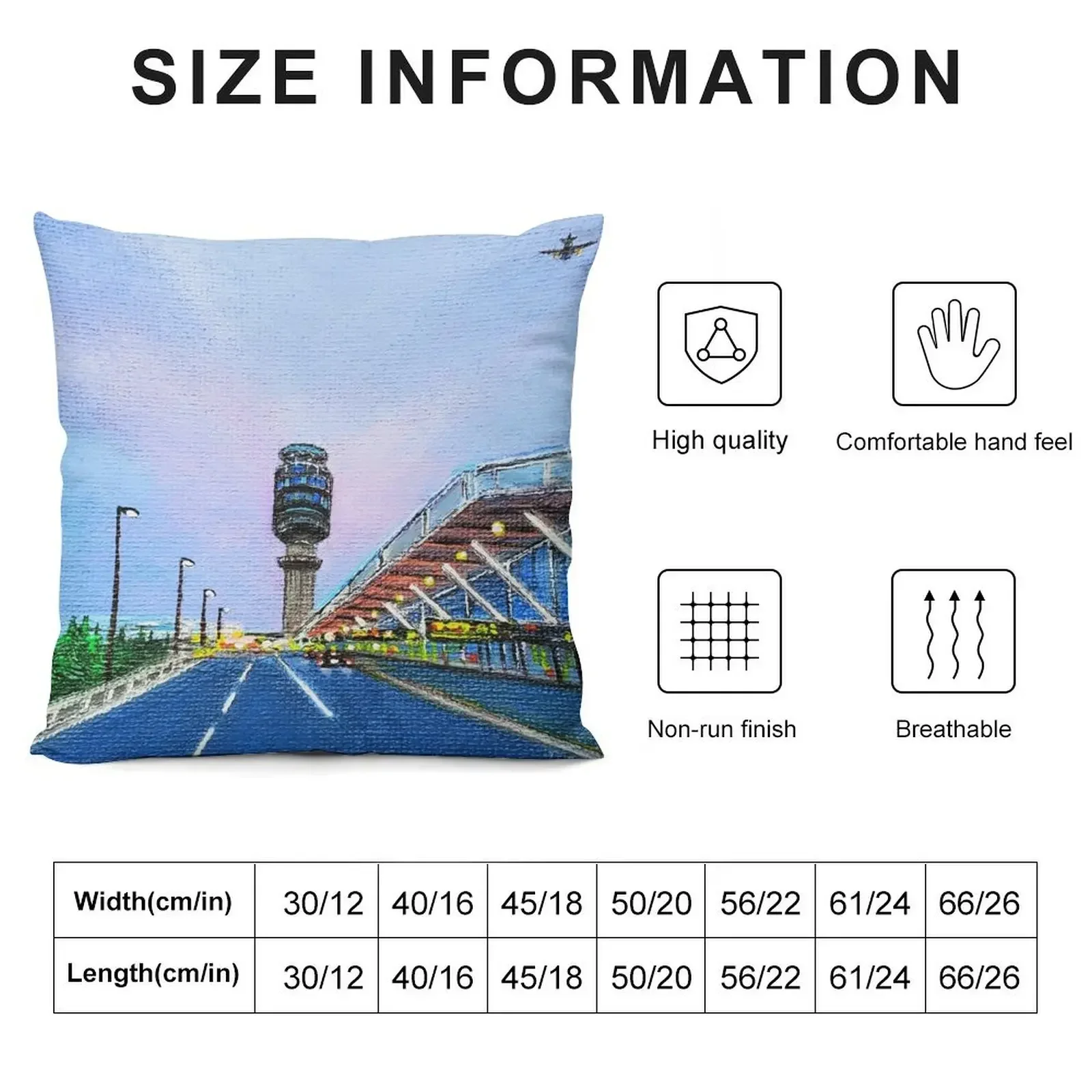 YVR Airport Throw Pillow Anime Christmas Pillow Cases pillow