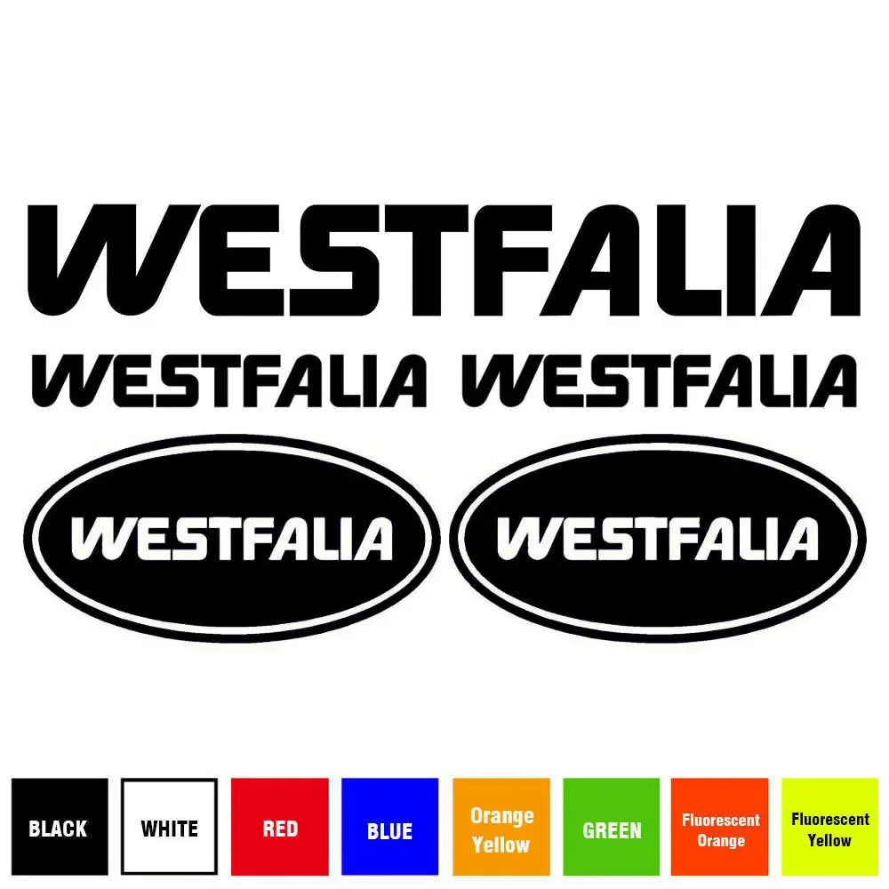 

ДЛЯ WESTFALIA CARAVAN CAMPER MOTORHOME НАБОР ИЗ 5 ШТ. НАКЛЕЙКИ НАКЛЕЙКИ/ШИО ЦВЕТА