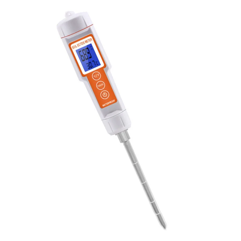 Medidor EC TDS de suelo A88X 3 en 1, Detector de suelo, probador Digital de temperatura del suelo, Monitor de temperatura del suelo, probador de conductividad
