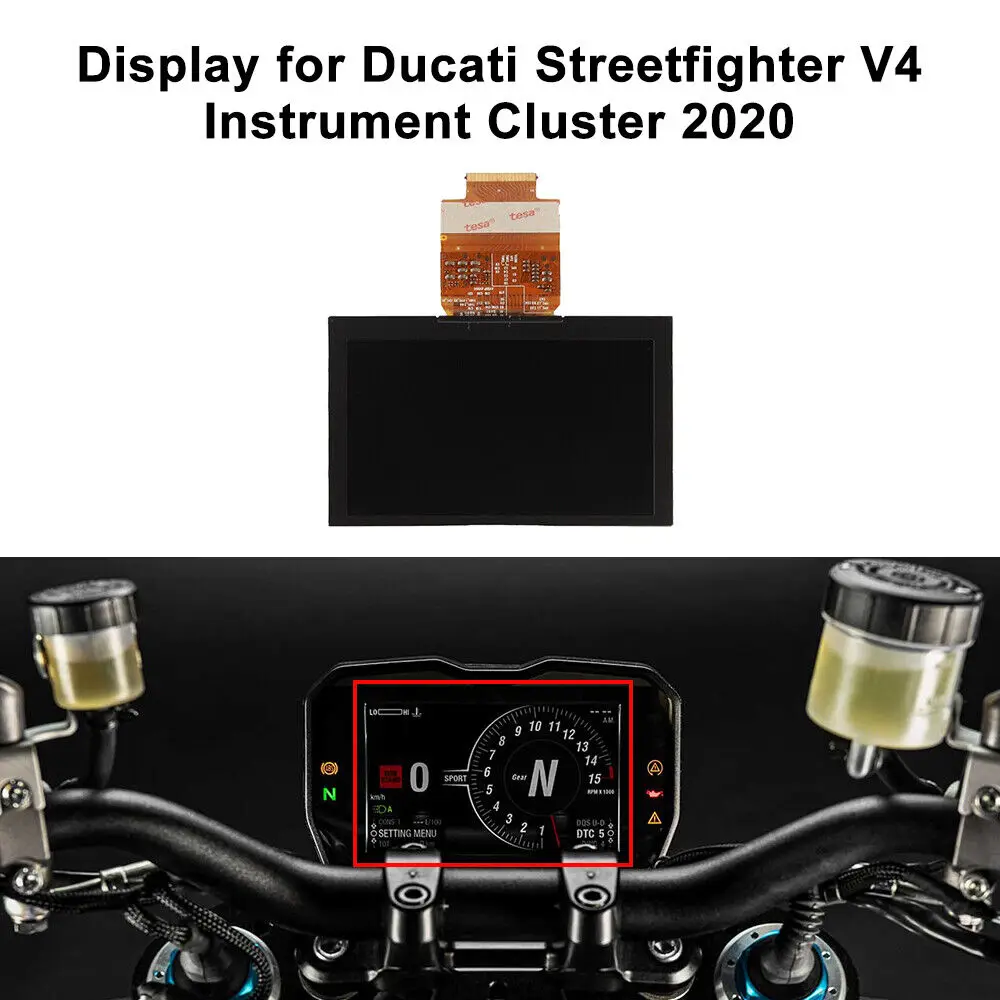 Dashboard LCD Display for Ducati Panigale V4 and Streetfighter V4 Instrument Cluster