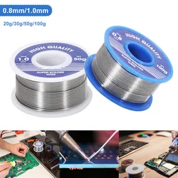 20g/30g/50g/100g Tin Wire Melt Soldering Wire Roll No-clean Low Melting FLUX 0.8mm 1.0mm 2.0% No Need Solder Powder