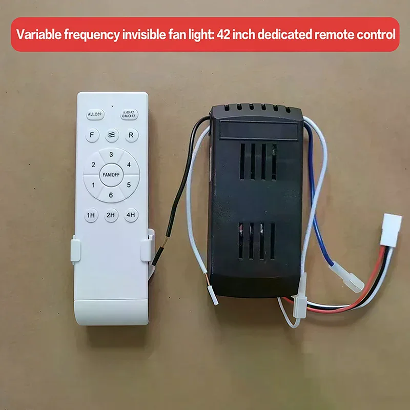 1Set Remote Control With Receiver 6 Speed + Timing Low Voltage Frequency Conversion Ceiling Fan Remote Control Receiver