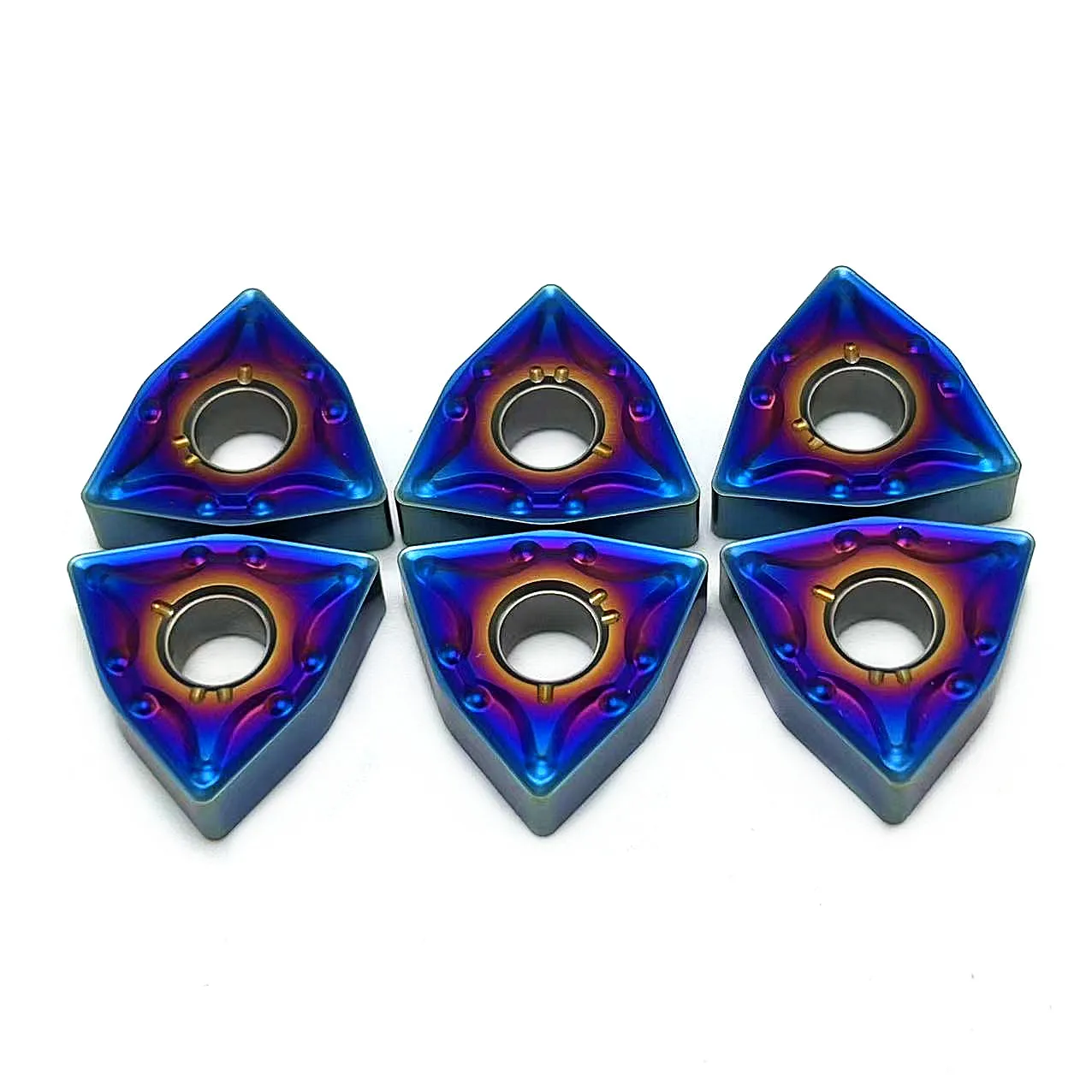 10Pcs Nano blue High Quality Carbide WNMG080408 WNMG080404  Turning Tool Blue Flame Serie CNC Milling Blade WNMG 08040 Cutting