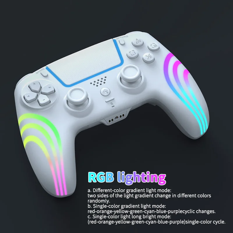 Wireless Game Controller for PS5 Private Mold RGB Light Programmable Back Buttons Turbo Bluetooth Gamepad