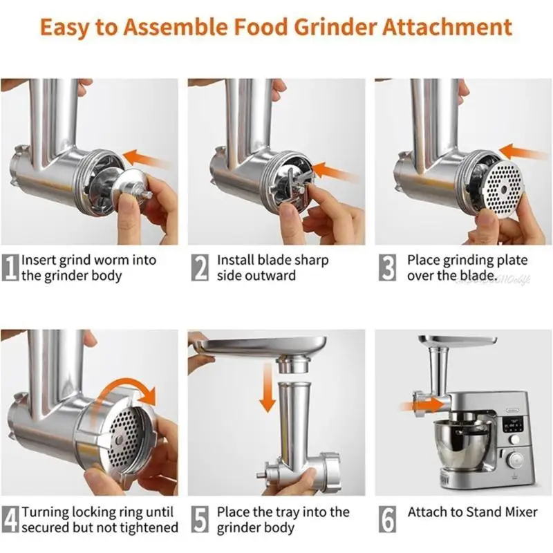 

27RB Grinder Attachment Stainless Steel Grinder Accessory Versatile Grinder Plate Must Have Tools for Kitchen