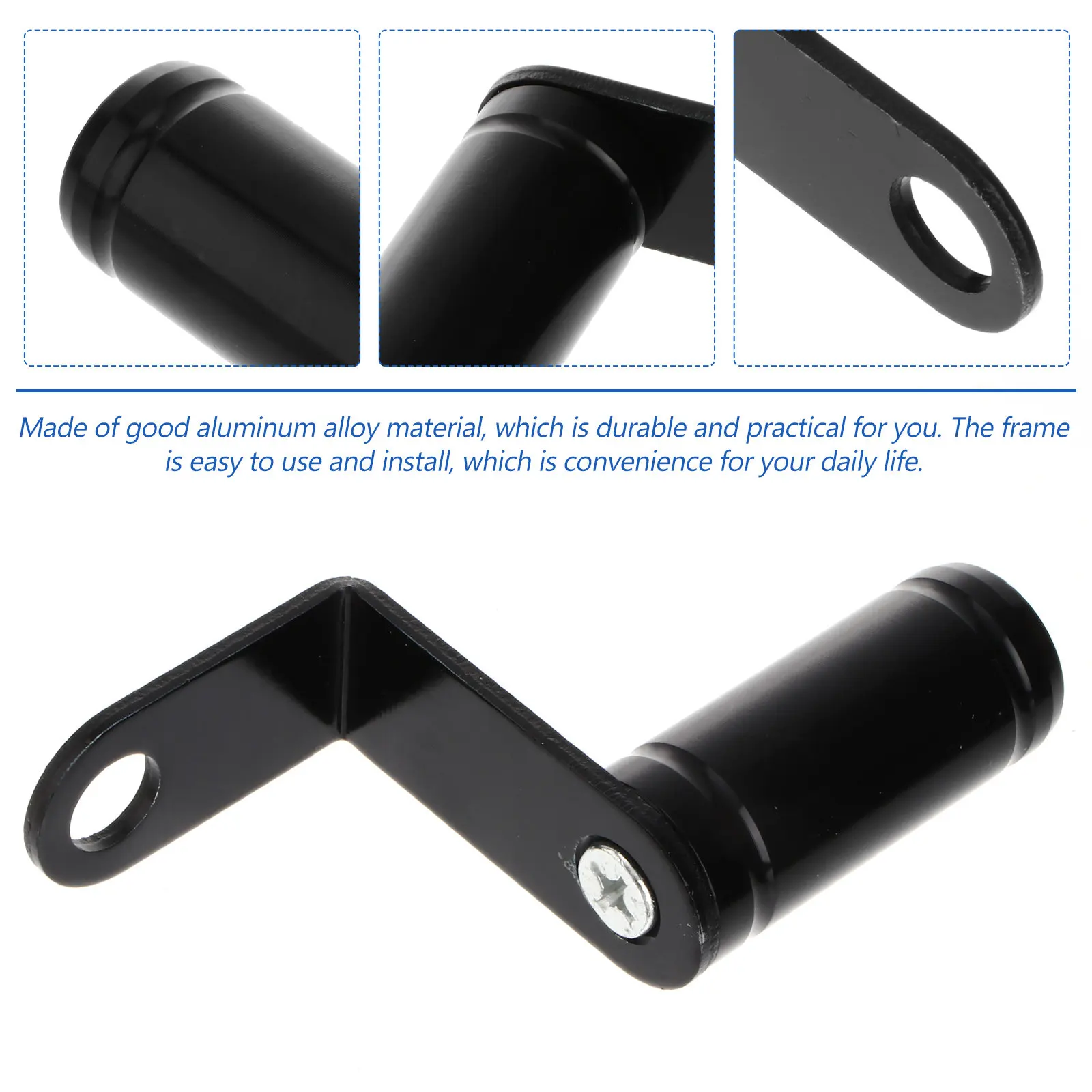 2Pcs Rearview Mirror Extension Frame Aluminum Alloy Motorcycle Extension Adapter Widen Heighten Rearview Mirror Vision