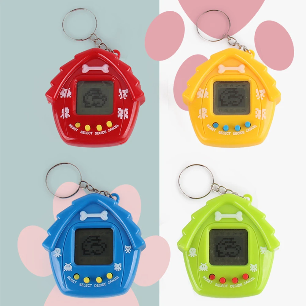 New Electronic Pet House Shape 168 Pets In One Virtual Cyber Digital Pet Toy Tamagotchi 90S Nostalgic Pixel Funny Play Kids Gift