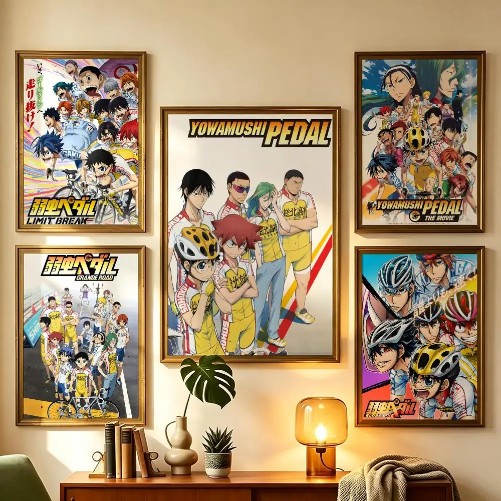 anime Yowamushi Pedal Poster Wall Sticker Poster Decal PP Material Self-Adhesive Waterproof for Living Room Home Wall Decor