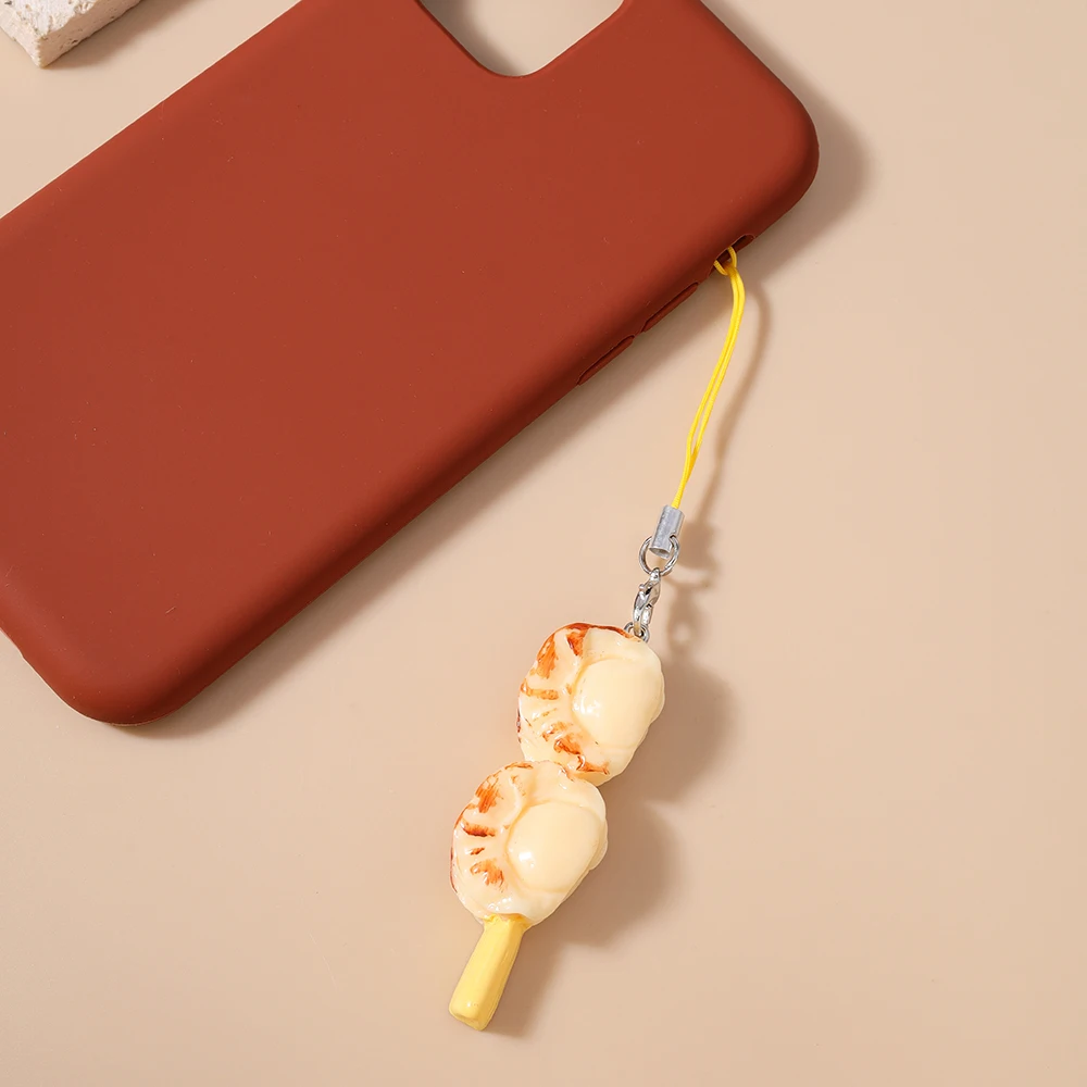 Aihua Simulation Foood Grill Telefon Kette Hängen Telefon Gurt Handgemachte DIY Schlüsselbund Anhänger Mobile Lanyard Schmuck Geschenke – Detail 4