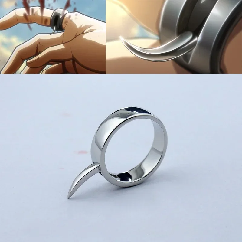 Anime Hero Character Change Ring Cosplay with Barb Ring  Defense Spikes Rings