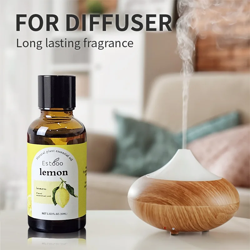

30ml Lemon Rose Aromatherapy Oil Water Soluble Aromathe Diffuser Home Office Essential Oil Aroma