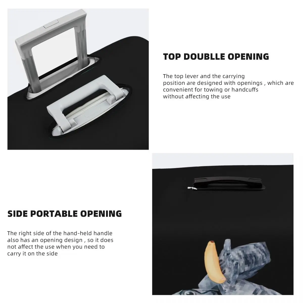 Banana - Gorilla Tag Banana Delivery Suitcase Cover Protection Elastic Travel Luggage Protector Covers for 18-32 Inch