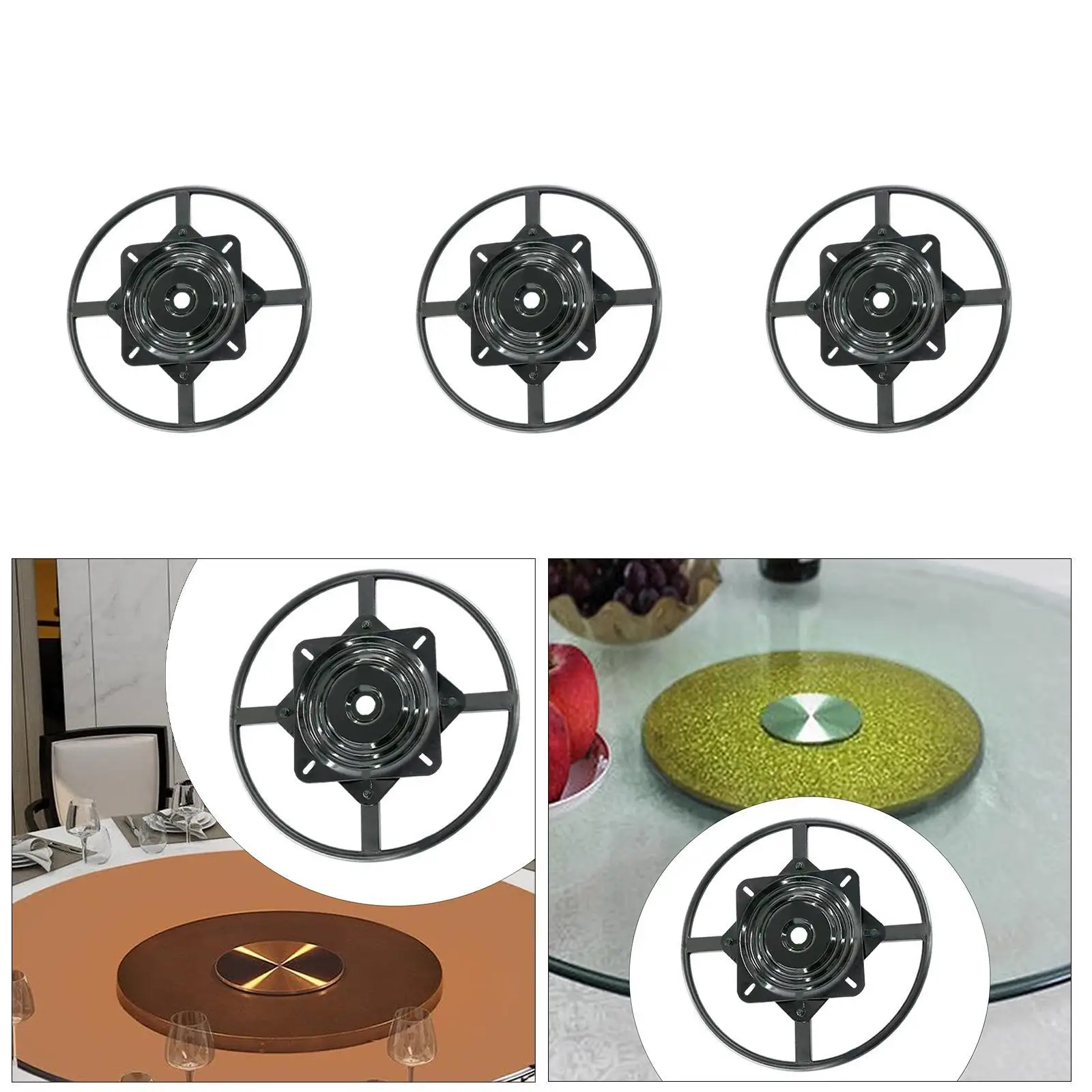 

Bar Stool Swivel Plate Swivel Replacement 360 Degrees Rotation Heavy Duty Iron Swivel Stand Swivel Base for Chair Boat Seat