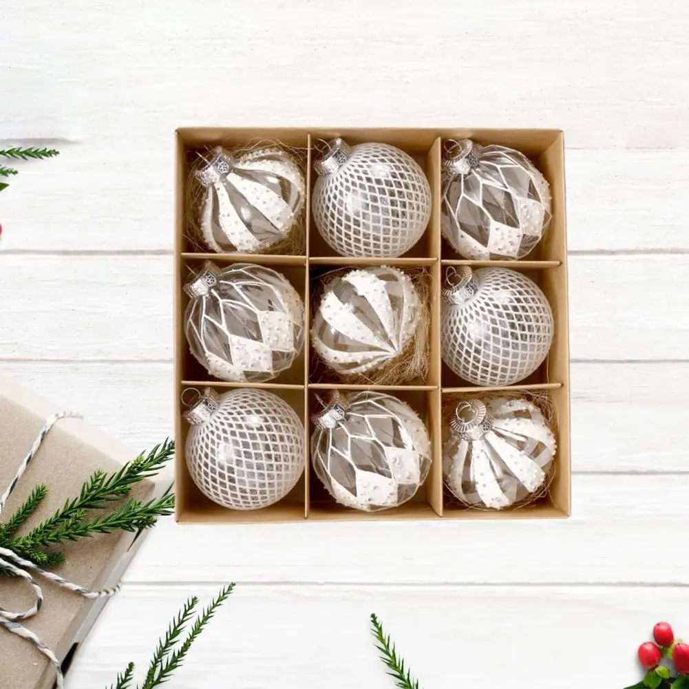 

Christmas Ornaments Hanging Ornaments Sparkling Christmas Tree Decorative Balls Festive Hanging Pendants for Xmas Decor