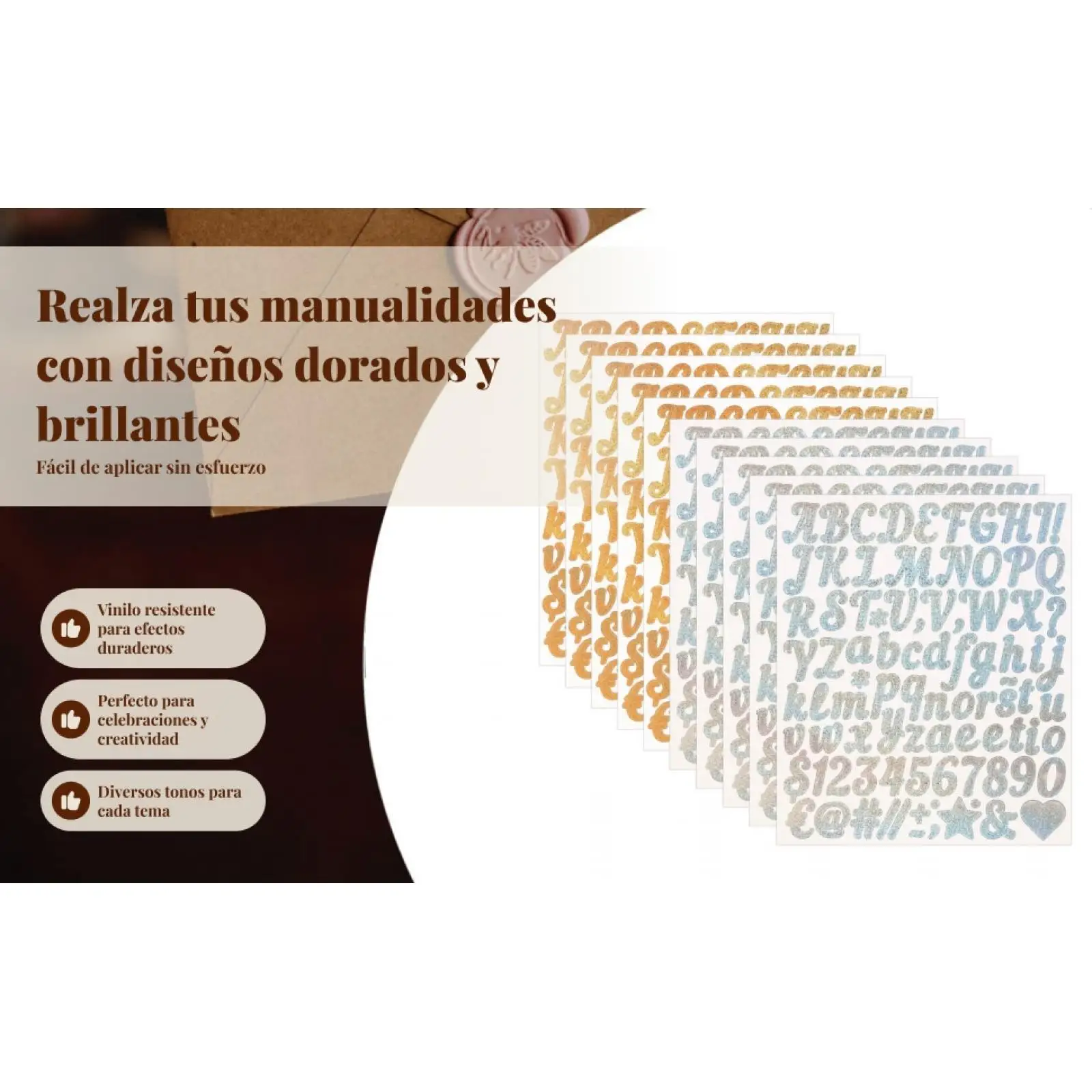 

16Pcs Colorful Vinyl Letter Number Stickers Decals Crafts Waterproof DIY Signs