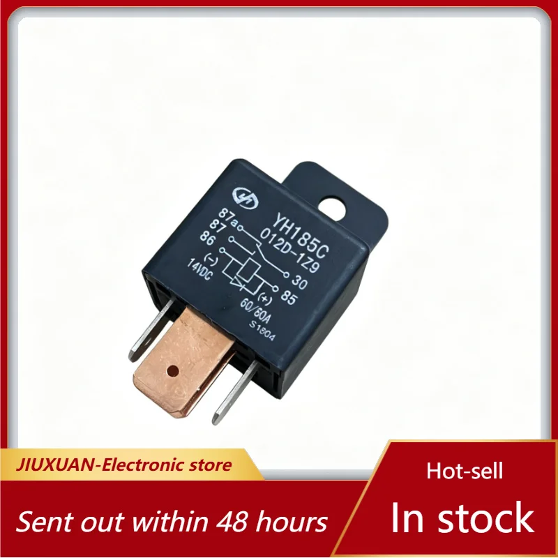 YH185C 012D-1Z9 DC12V 5Pin SPDT 60/80A Heavy Duty Automotive Relay With Mounting Bracket Vehicle Power Control Relay