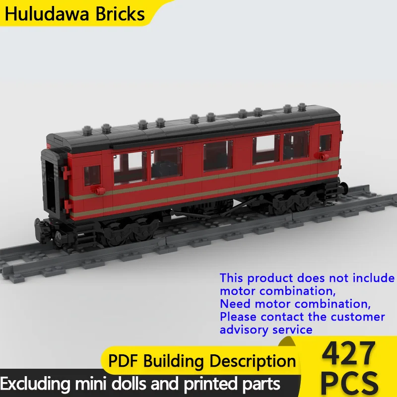 

City Car Model MOC Building Bricks Railway Express Train Cars Modular Technology Children Holiday Gifts Assemble Toys Suit