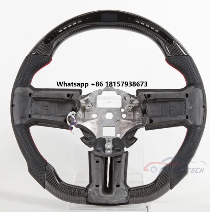

LED Smart Forged Carbon Fiber for Mustang GT Steering Wheel 2012 Alcantara Steering Wheel 2010-2014 Steering Wheel 2013