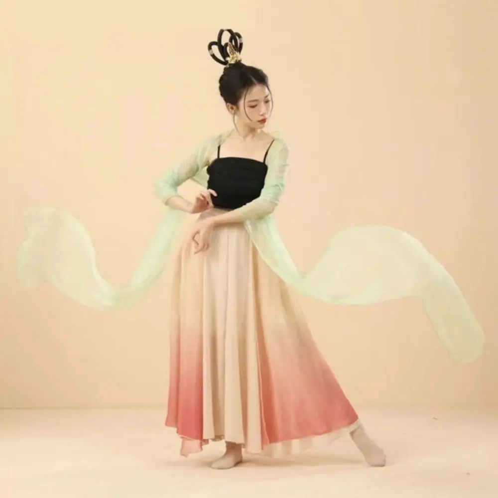 Elegant Chiffon Chinese Ancient Dance Ribbon Traditional China Style Opera Costume Streamer Ethereal Dance Performance Ribbon