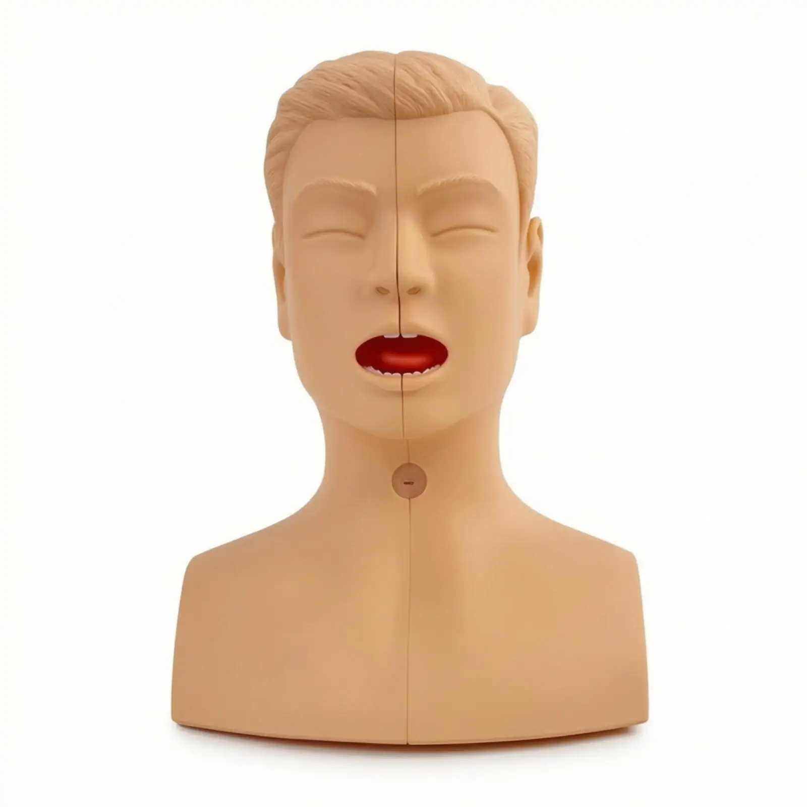 Nursing Suction Training Manikin with Visible Airway for Real Time Tube Position Learning Tool