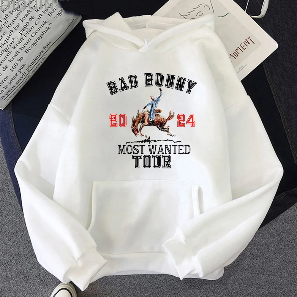 Bad Bunny New Album Nadie Sabe Lo Que Va Pasar Manana Hoodies Women Men Vintage Style Men Harajuku Casual Sweatshirts Streetwear