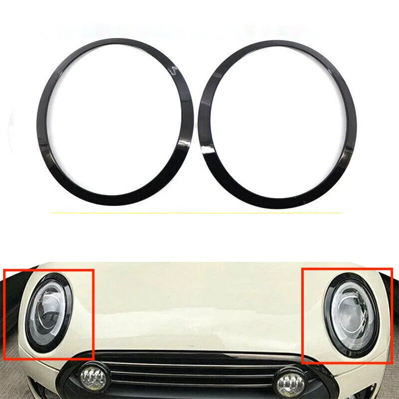 

Headlamp Bezel Gloss Black OE# 51137300631 51137300632 Original Model With Snap-on Clips For Mini F55 F56 F57