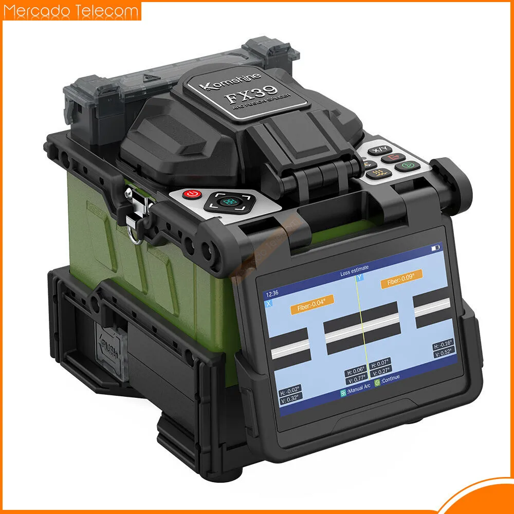 

Komshine FX39 Classic Optical Fiber Fusion Splicer Core Alignment Six Motors Welding Machine Empalmadora de fibra óptic