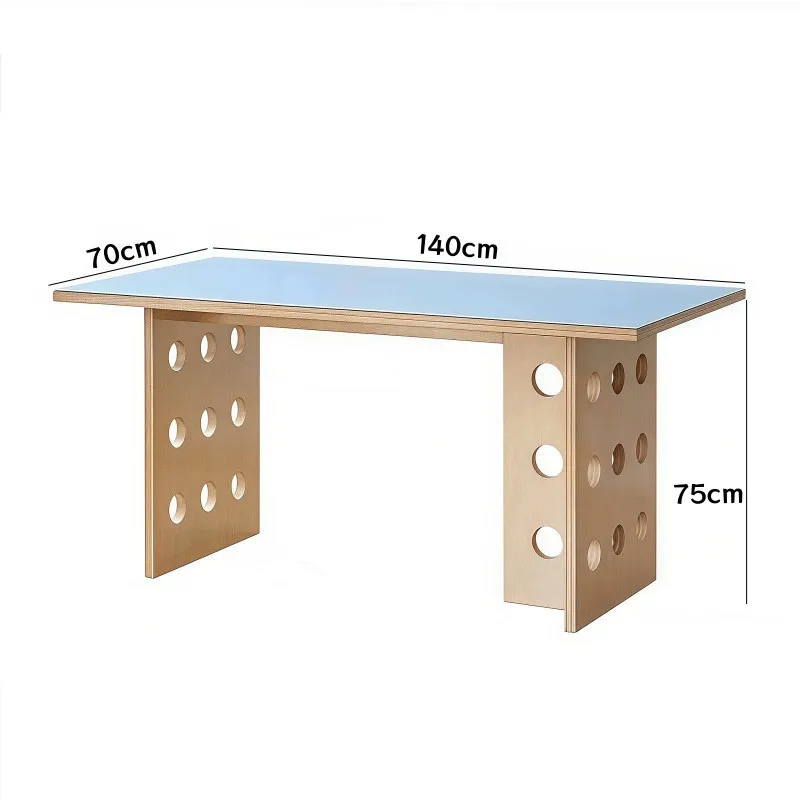 Bauhaus marine desk computer desk hole board meeting room negotiation table studio rectangular middle island table