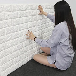 Retro Brick Pattern Self-adhesive Wallpaper 1-10pcs 70cmX1m Home Decorations 3D Waterproof Wall Stickers DIY Room Decor PVC