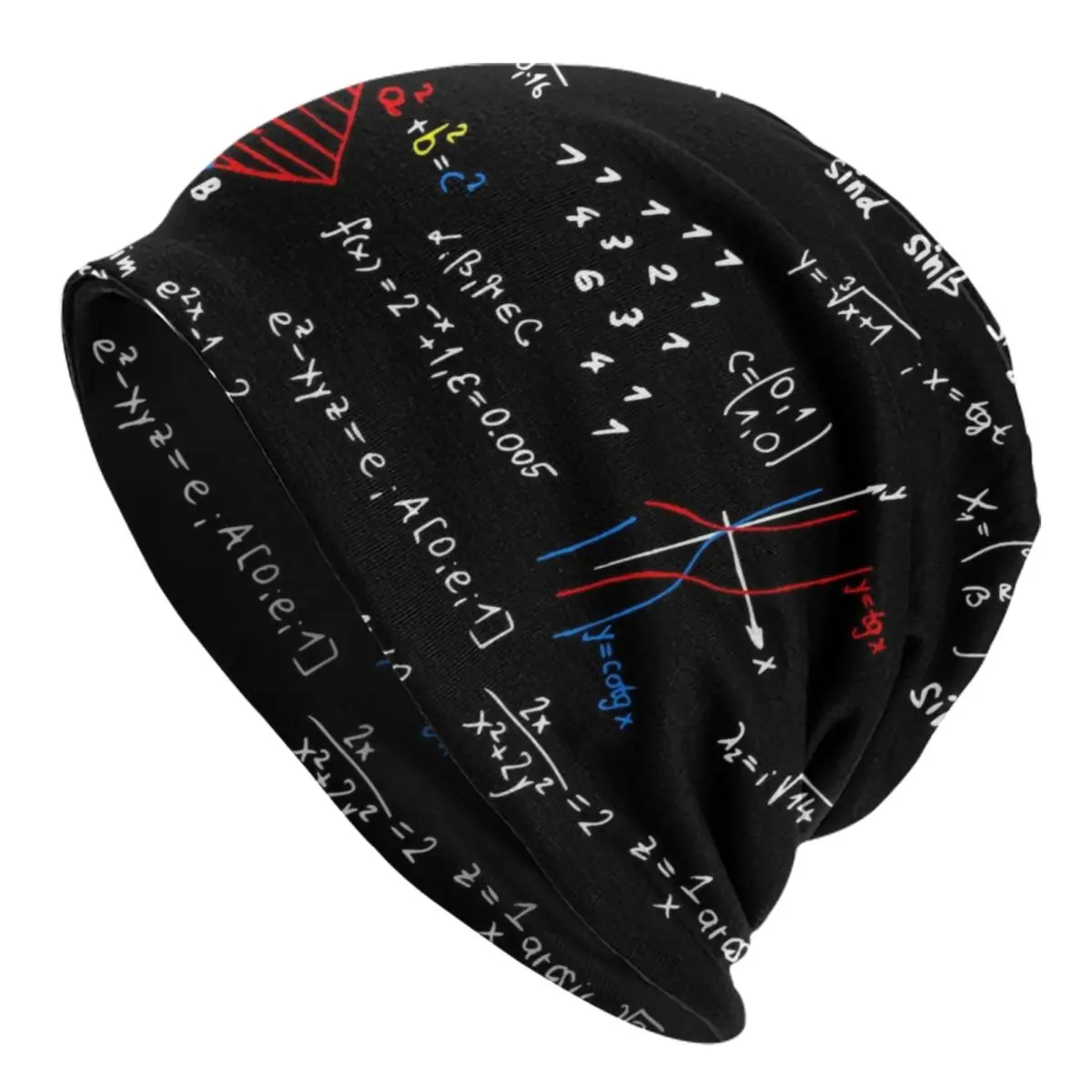 Geek Physics Equations Bonnet Hat Knitted Hat Fashion Unisex Adult Math Science Teacher Geometric Gift Winter Warm Beanies Cap