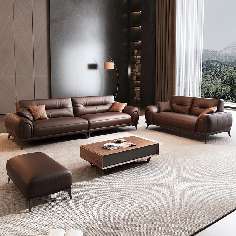 Set Sofa Kulit Kantor Modern S - Home Office Furniture Sets ulasan dan harga