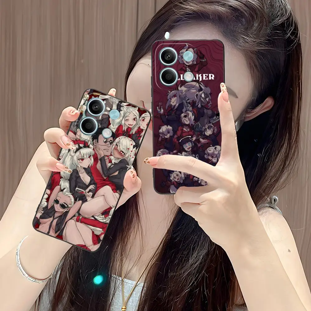 

Helltaker Mobile Phone Case for Xiaomi POCO M6 M5 M4 M3 X7 X6 X5 X4 X3 F6 F5 F4 Pro GT 5G Black Smartphone Cellphones Pretty