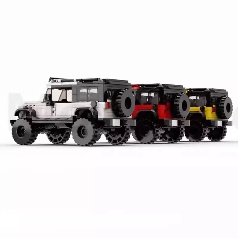 New in Genuine Authorization JEEP Wranglers Rubicon Building Blocks Model Car Bricks Toy For Children Birthday Christmas Gift