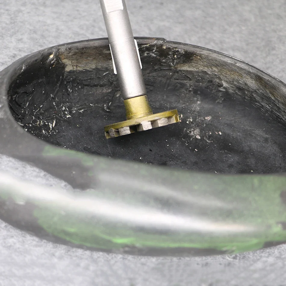 Mola diamantata Pulizia inferiore Ruota lucidante per ciottoli Vasi da fiori in pietra Pietra Ceramica Accessori per smerigliatrice Parte dello strumento