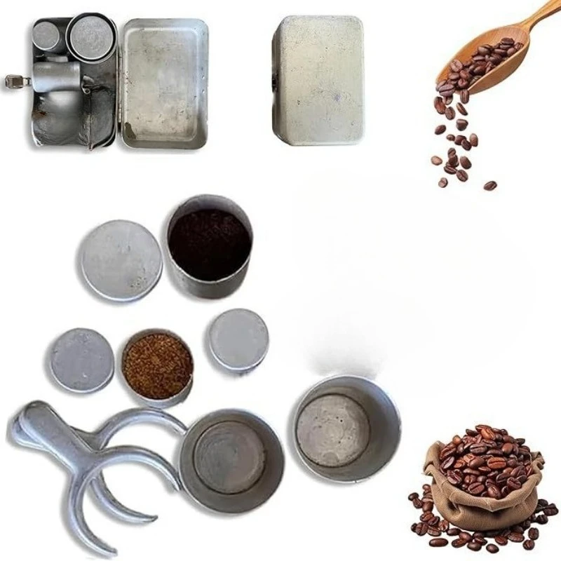 Coleccionistas extra raros reutilizables, café para acampar, multiusos, fácil de limpiar, utensilios de cocina para campamento, Mini juego con tazas para campamento