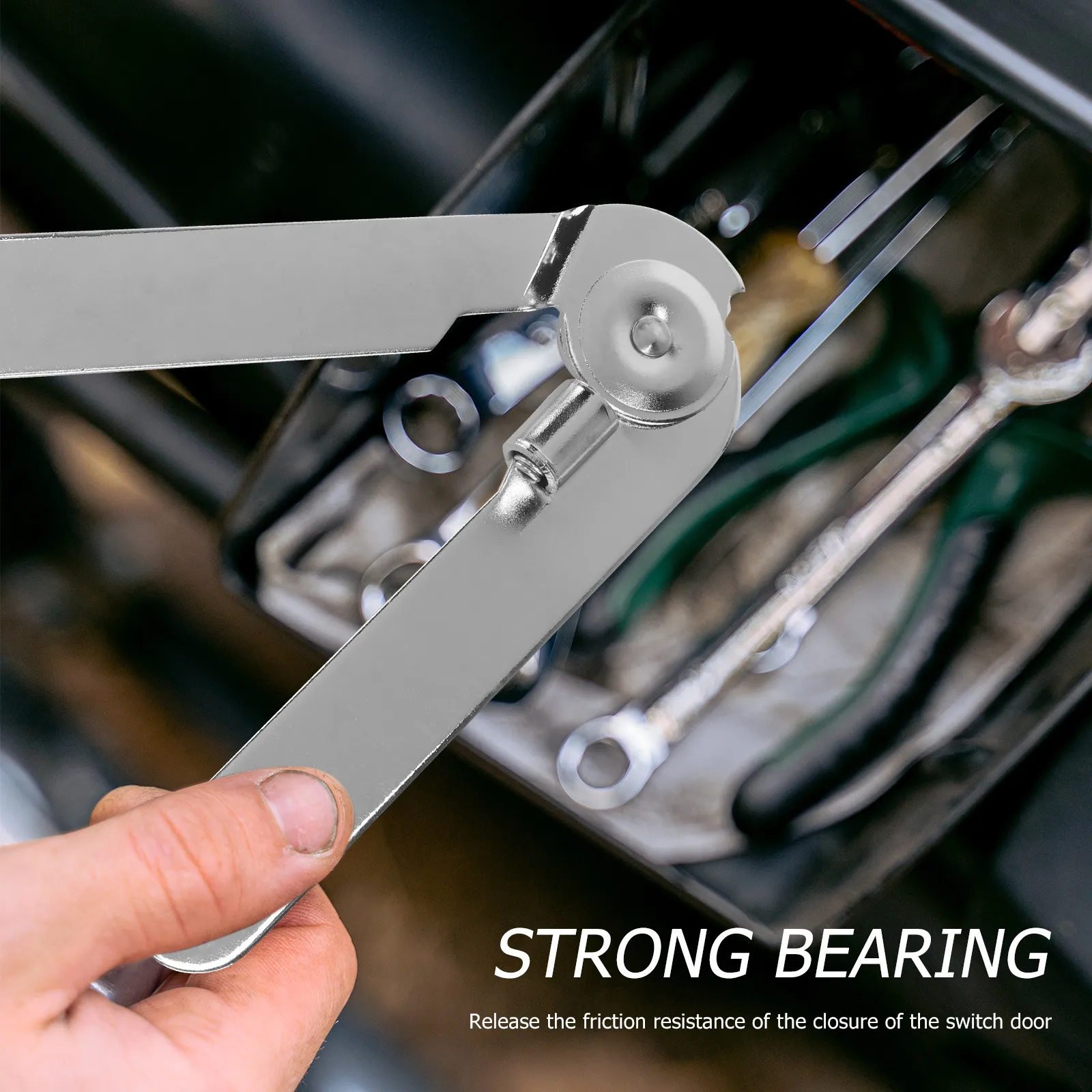 4Pcs 9 Inch Heavy Duty Cabinet Hinge Spring Support Hinge Two Fold Pull Rod Silent Close Thickened Strong Bearing Detachable