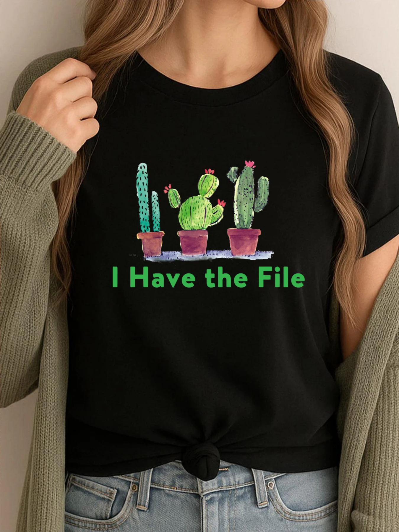 

I Have The File Graphic T Shirt Men Soft Clothes Funny Tees Men Fashionable and Trendy Printed Tshirt