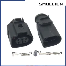 2 Sets 6 Pin 3B0973813 1.5mm Auto ACC Socket Door Lock Reversing Radar Throttle Plug