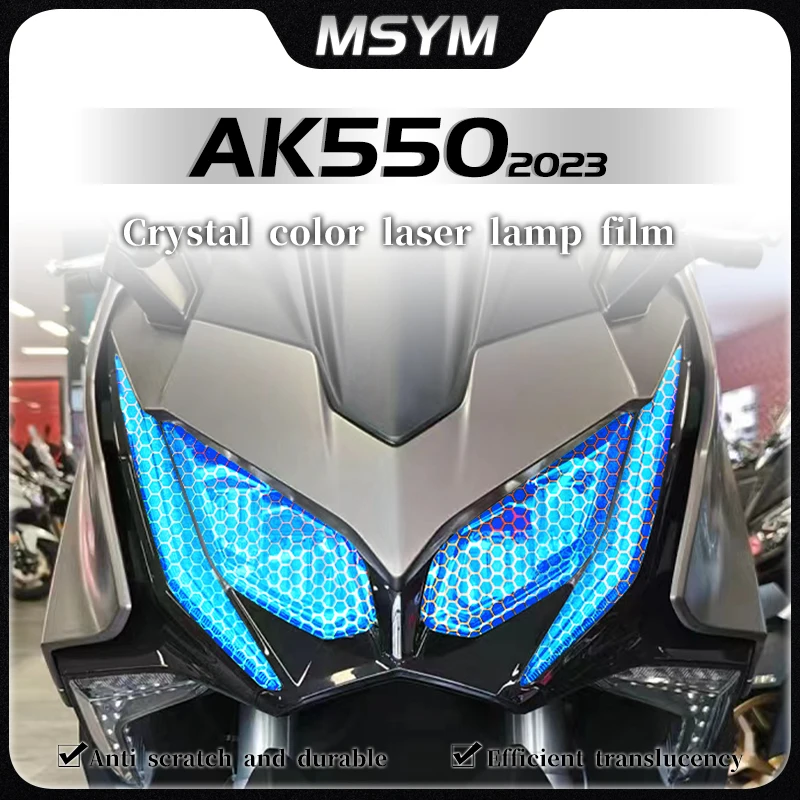

For KYMCO AK550 AK 550 ak550 kymco ak550 2023 Headlight film honeycomb laser protective film transparent sticker accessories