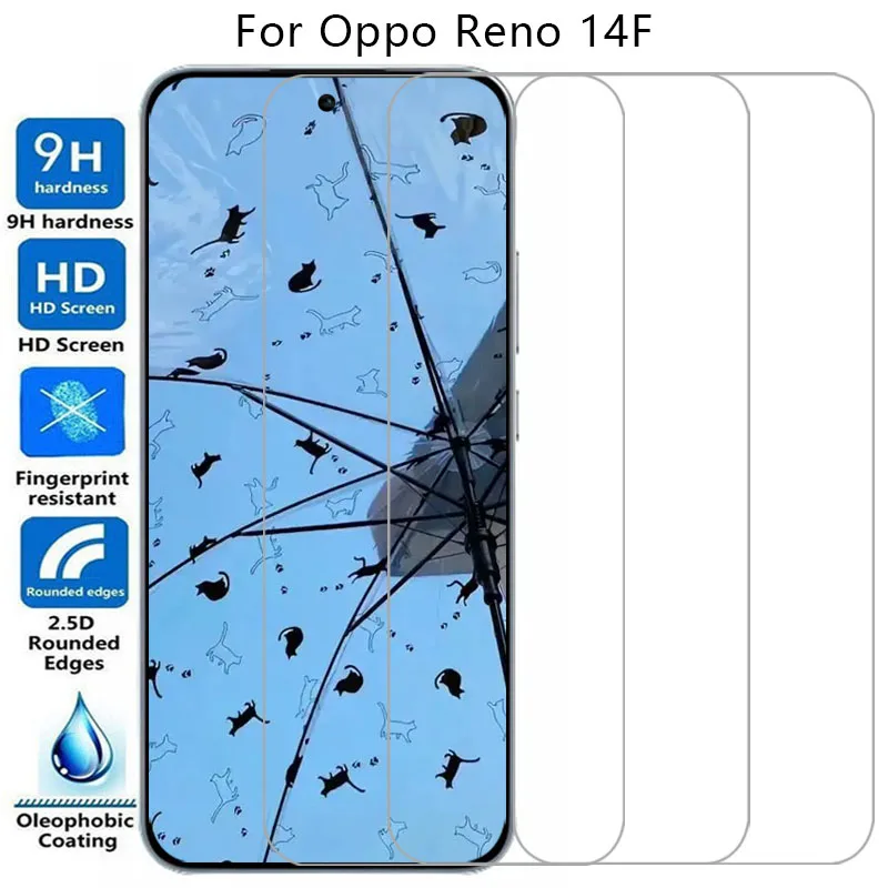 حافظة هاتف من الزجاج المقسى لهاتف oppo reno 14f على reno14f reno14 14 f f14 4g 5g غطاء خلفي 360 opp oppo oppa opporeno opporeno14f
